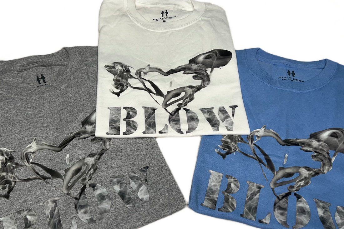 Billy Banx's New "Blow" T-Shirts in Three Vibrant Colors