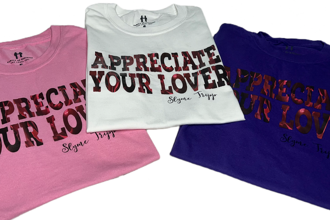 New "Appreciate Your Lover" T-Shirts by Slyme Tripp in Three Vibrant Colors