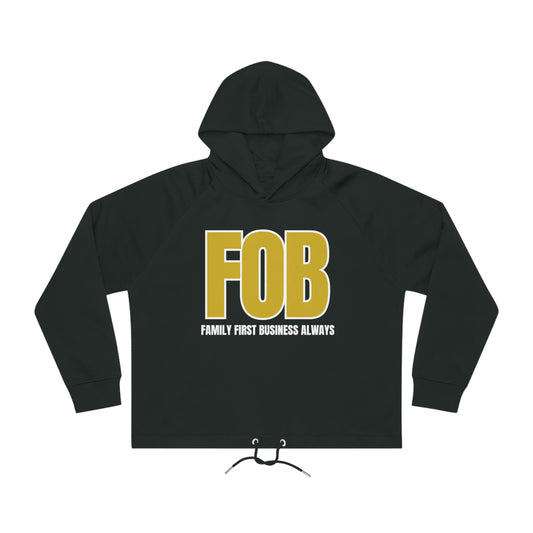 “FOB FFBA” Women's Bower Cropped Hoodie Sweatshirt