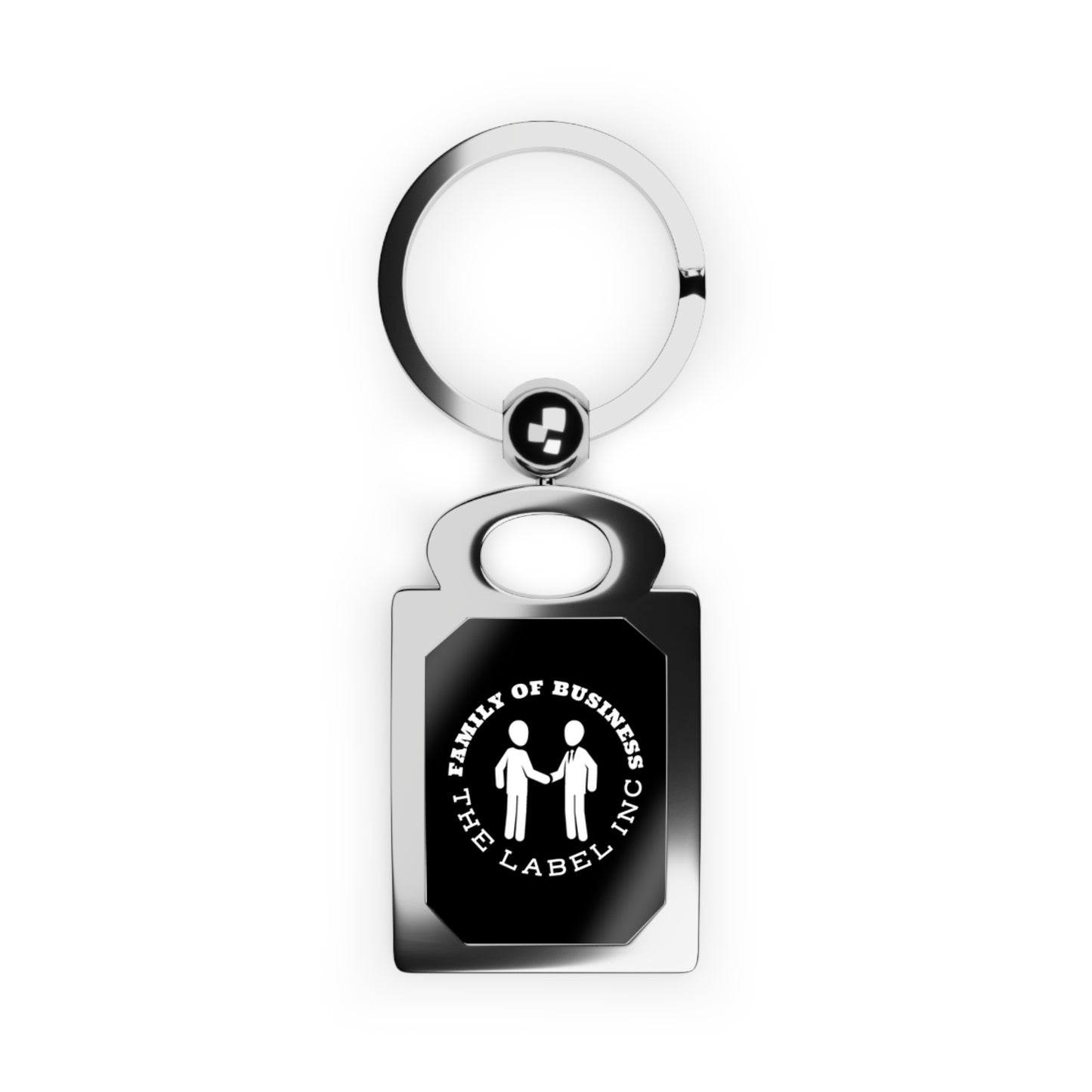 “FOB CIRCLE” Rectangle Photo Keyring