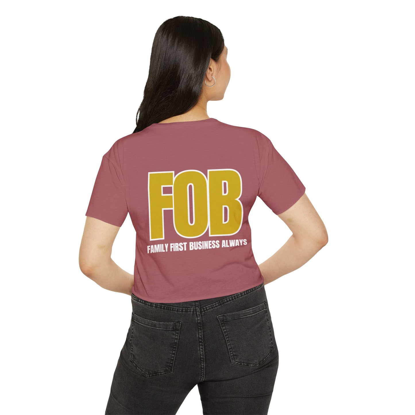 “FOB FFBA” Women's Crop Top