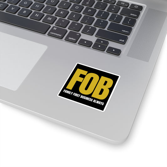 “FOB FFBA” Small Square Stickers