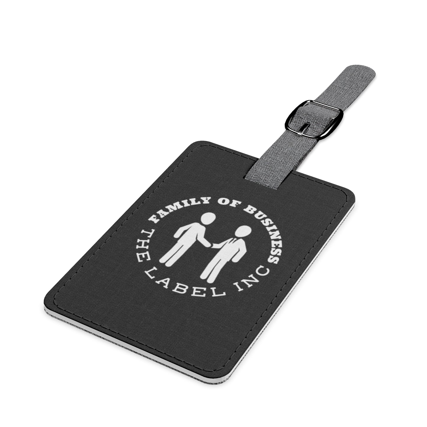 “FOB CIRCLE” Saffiano Polyester Luggage Tag