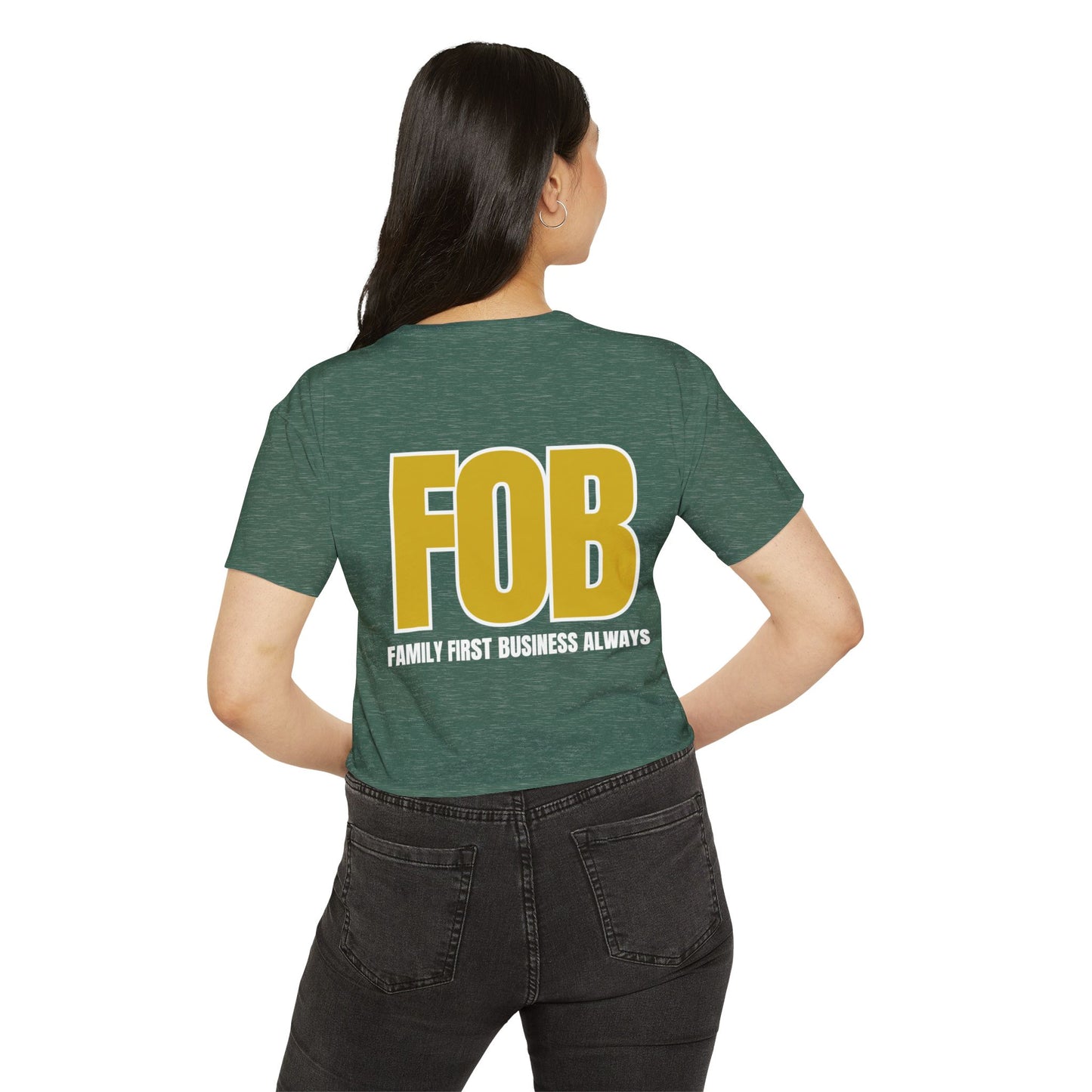 “FOB FFBA” Women's Crop Top