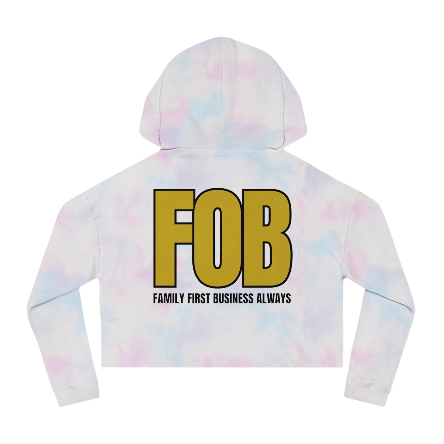 “FOB FFBA” Women’s Cropped Hooded Sweatshirt