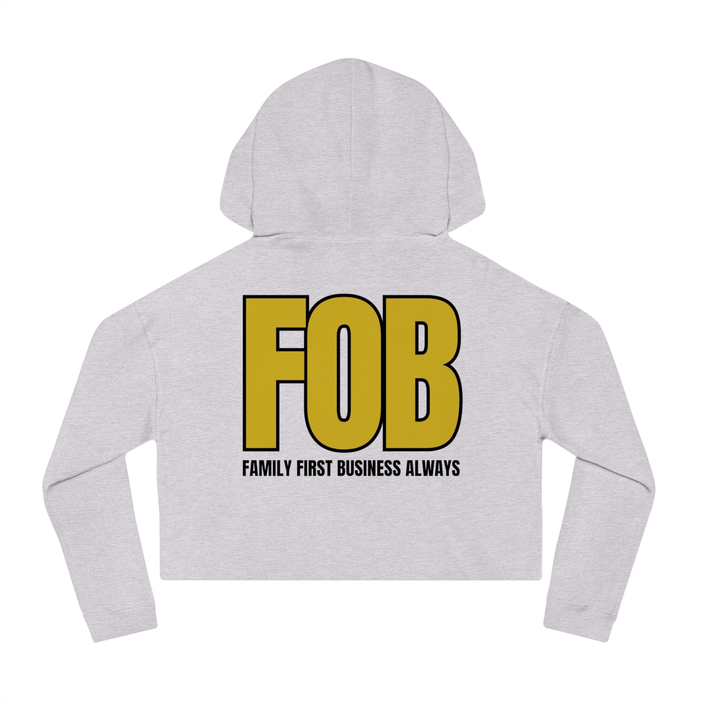 “FOB FFBA” Women’s Cropped Hooded Sweatshirt