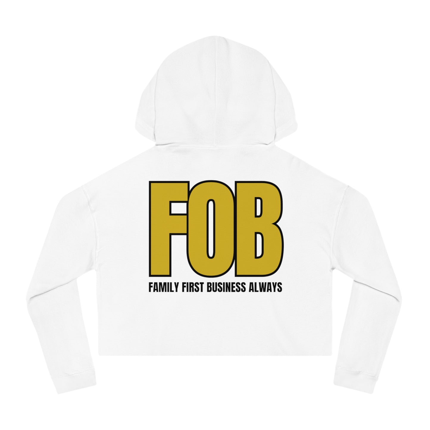 “FOB FFBA” Women’s Cropped Hooded Sweatshirt