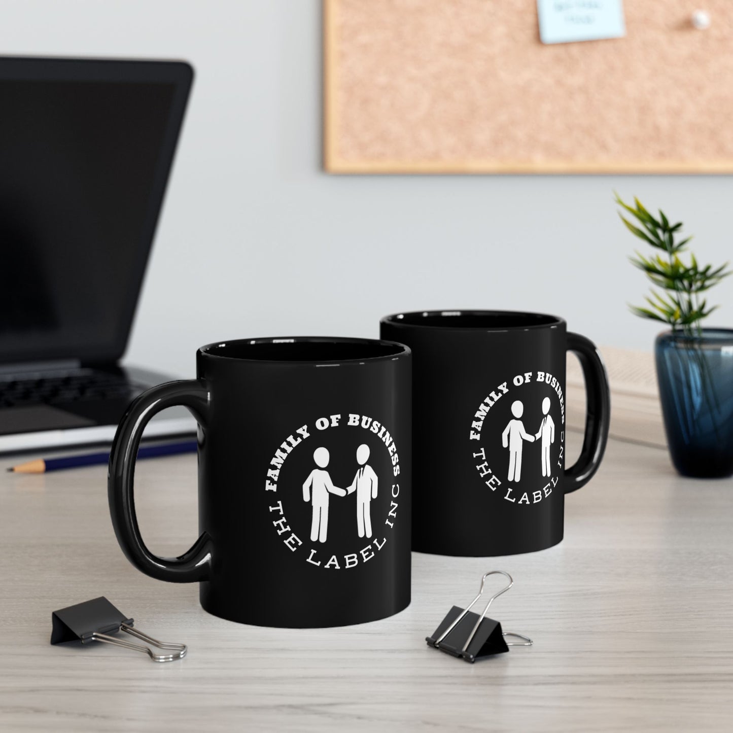 “FOB CIRCLE” Black Mug (11oz, 15oz)