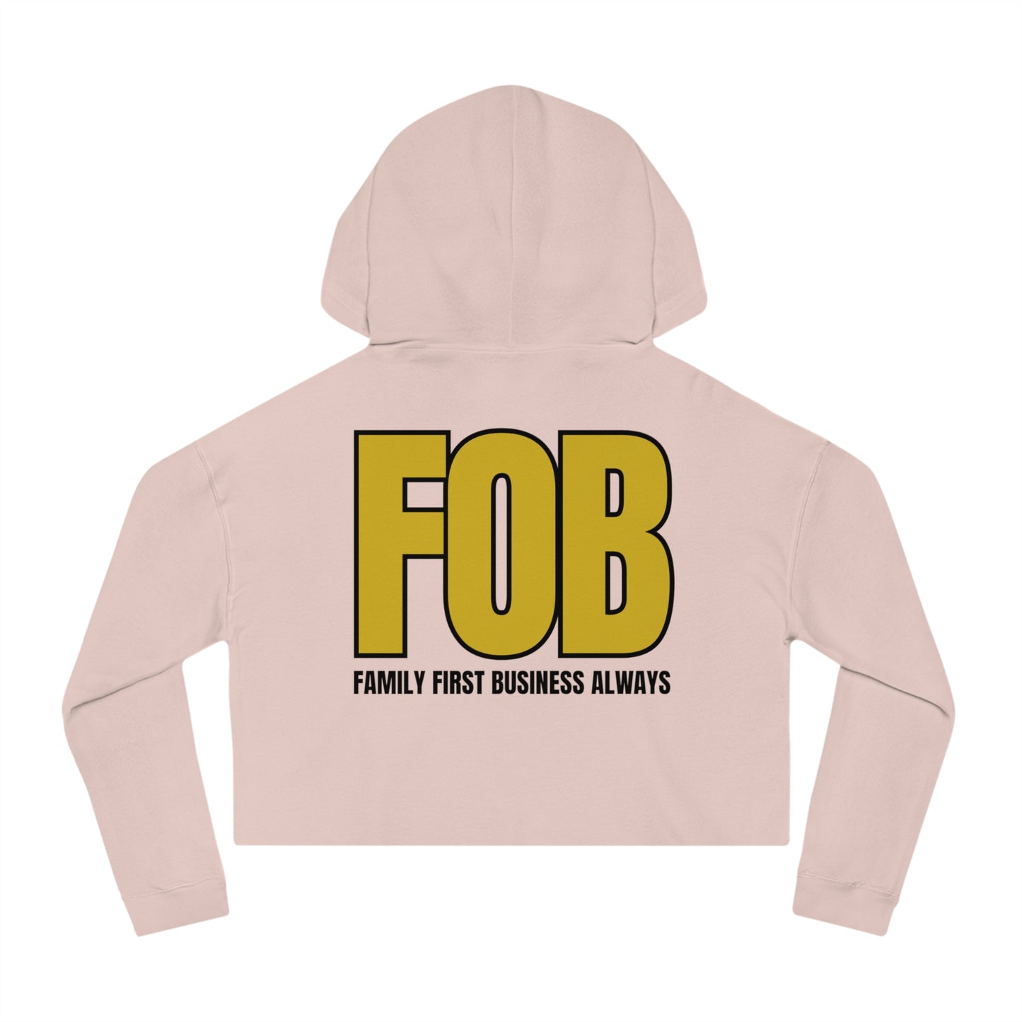 “FOB FFBA” Women’s Cropped Hooded Sweatshirt