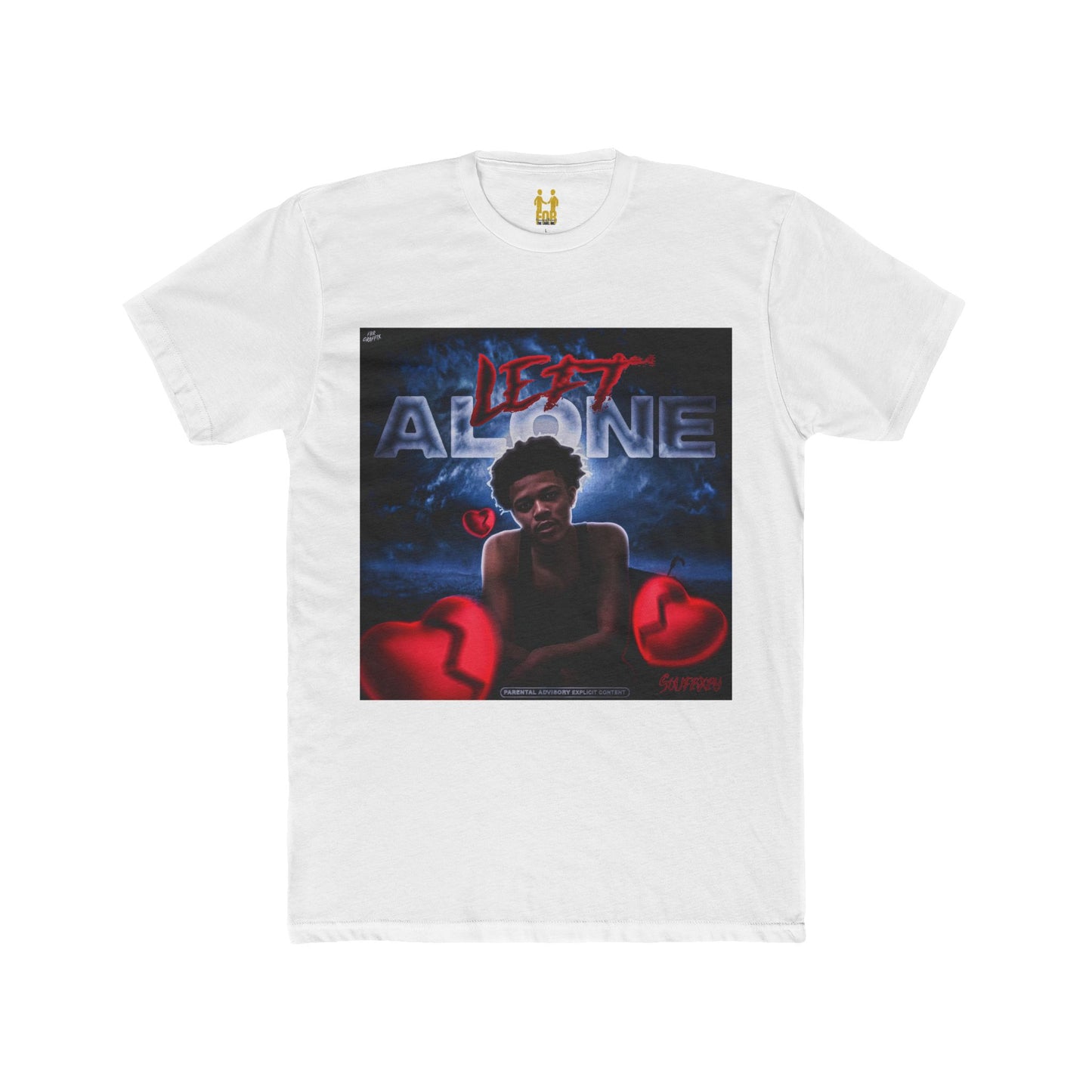 “Left Alone” Cotton Crew Tee