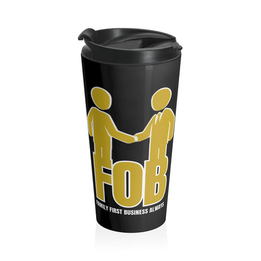 “FOB FFBA” Stainless Steel Travel Mug