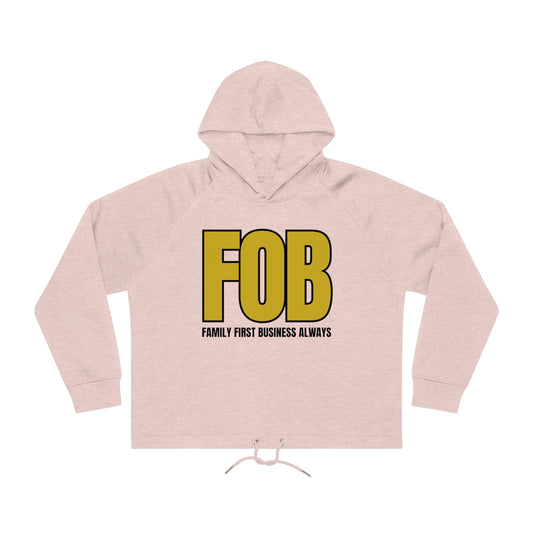 “FOB FFBA” Women's Bower Cropped Hoodie Sweatshirt