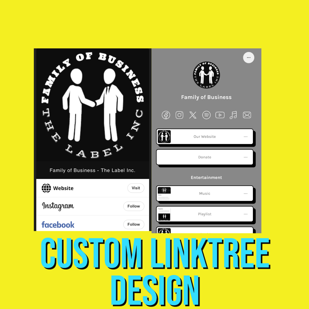 Linktree Designing