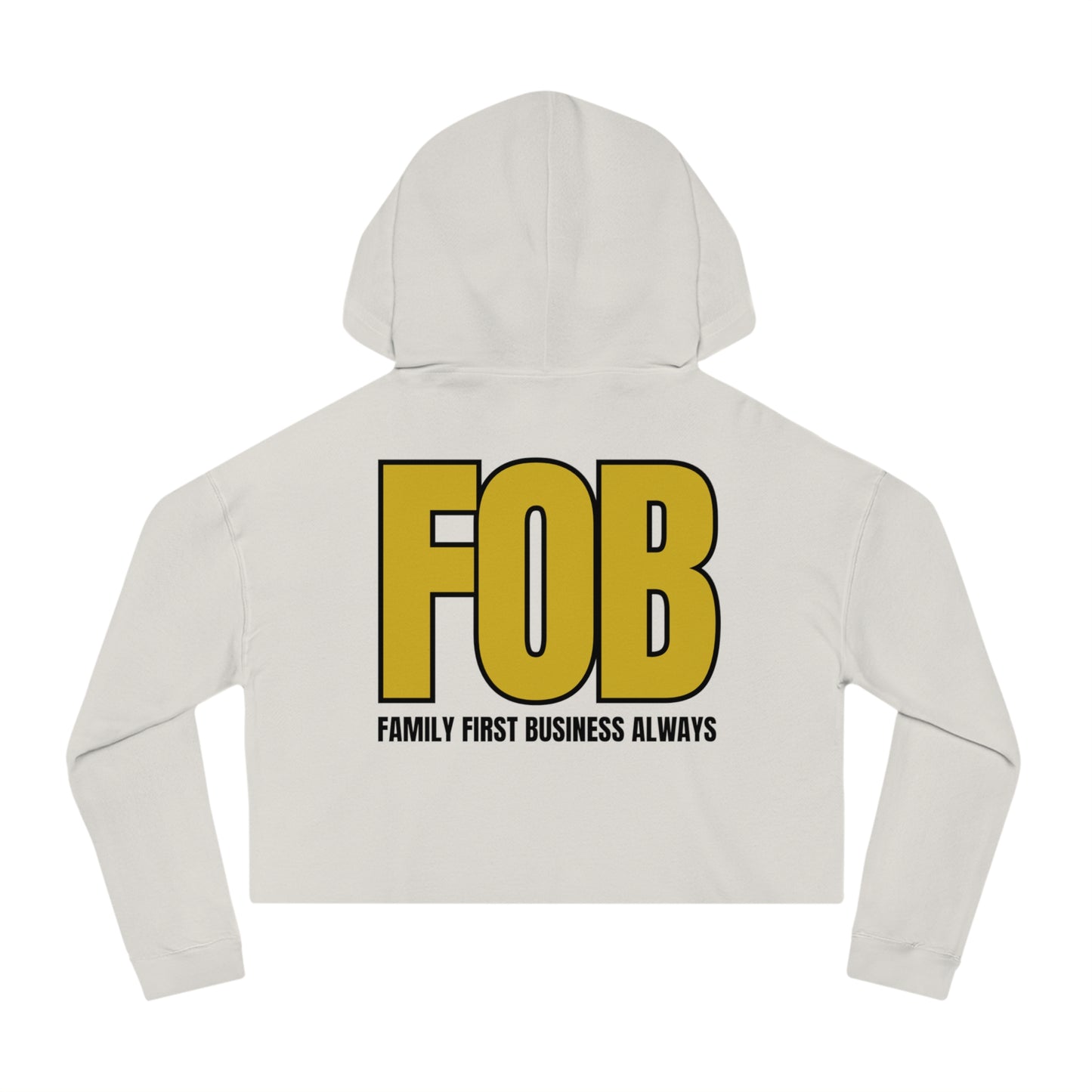 “FOB FFBA” Women’s Cropped Hooded Sweatshirt