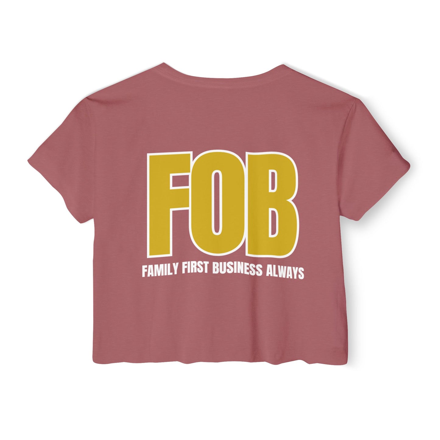 “FOB FFBA” Women's Crop Top