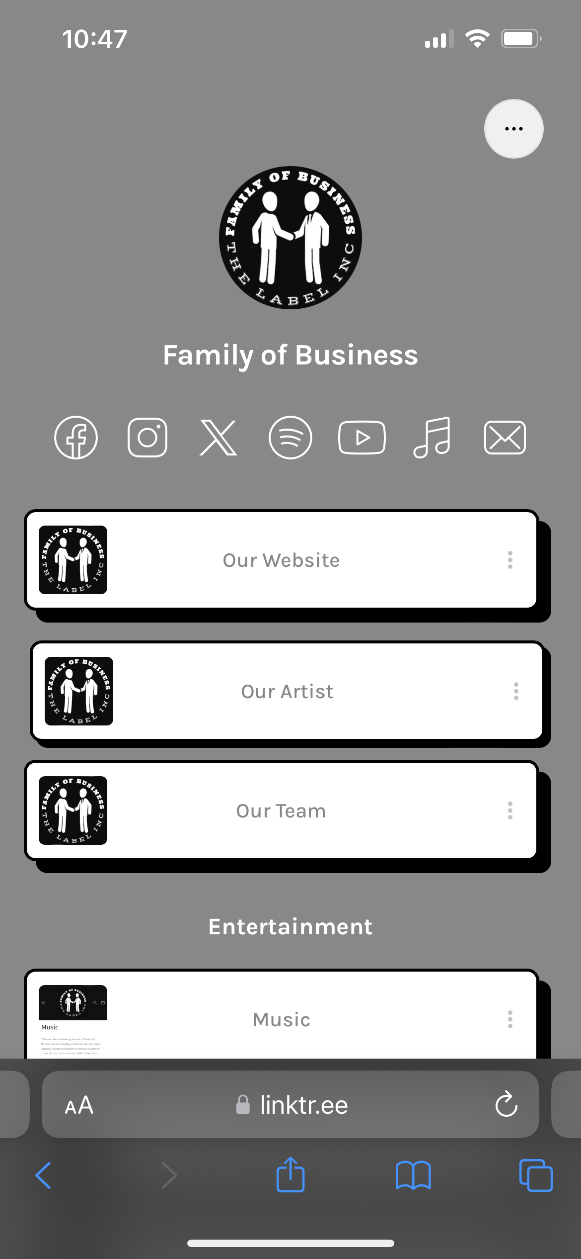 Linktree Designing
